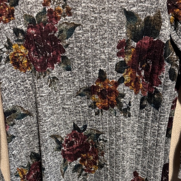 Apt. 9 Gray Floral Cardigan - Picture 5 of 6